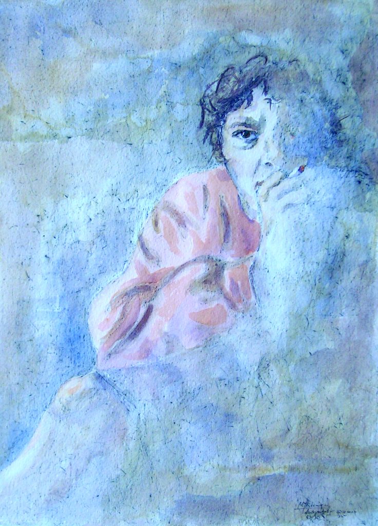 Marek Jaśkowiec — AUTOPORTRET Marek Jaskowiec - akwarela, papier