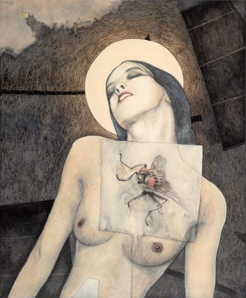 Marek Jaśkowiec — seria KOSMOS — MADONNA, techniki mieszane i własne