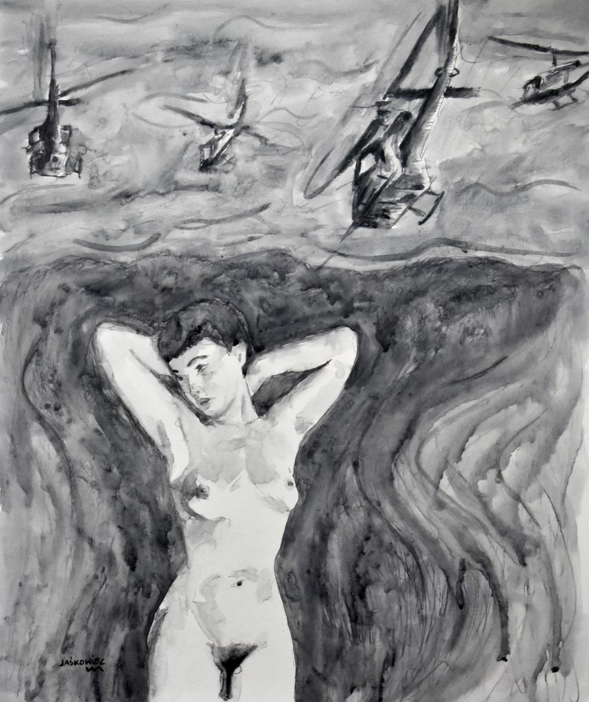 Marek Jaśkowiec — THE SCREAM II - akwarela, papier